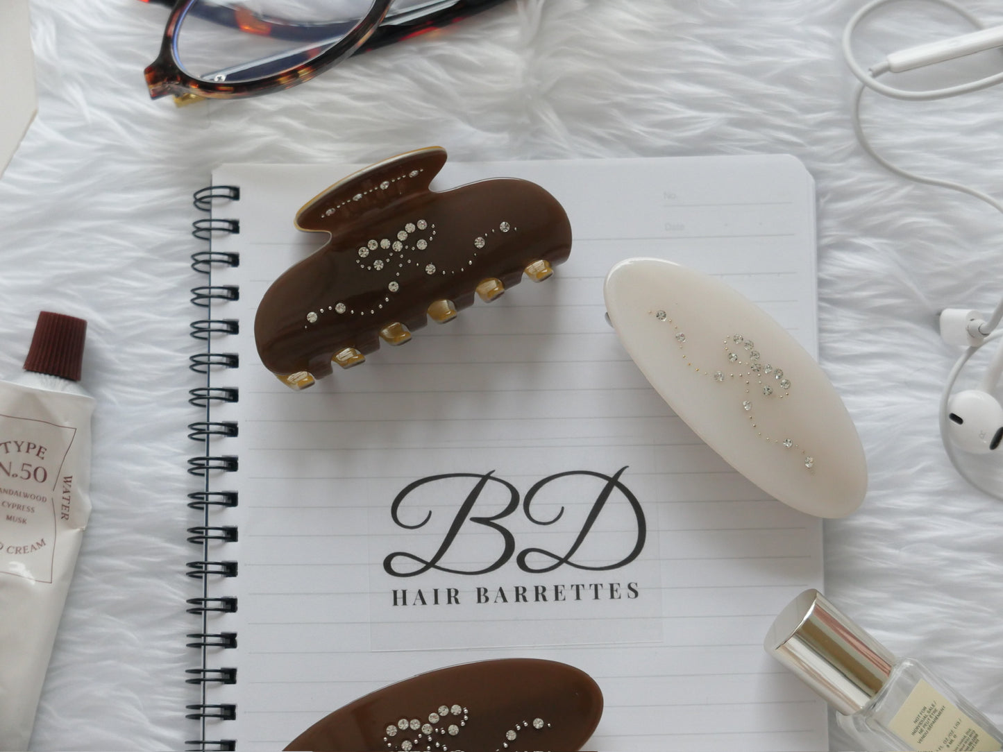 Mimi Hair Barrette Cream