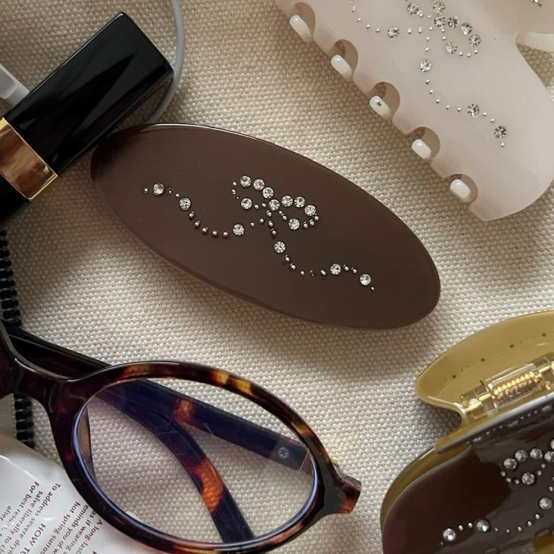 Mimi Bow Barrette Brown