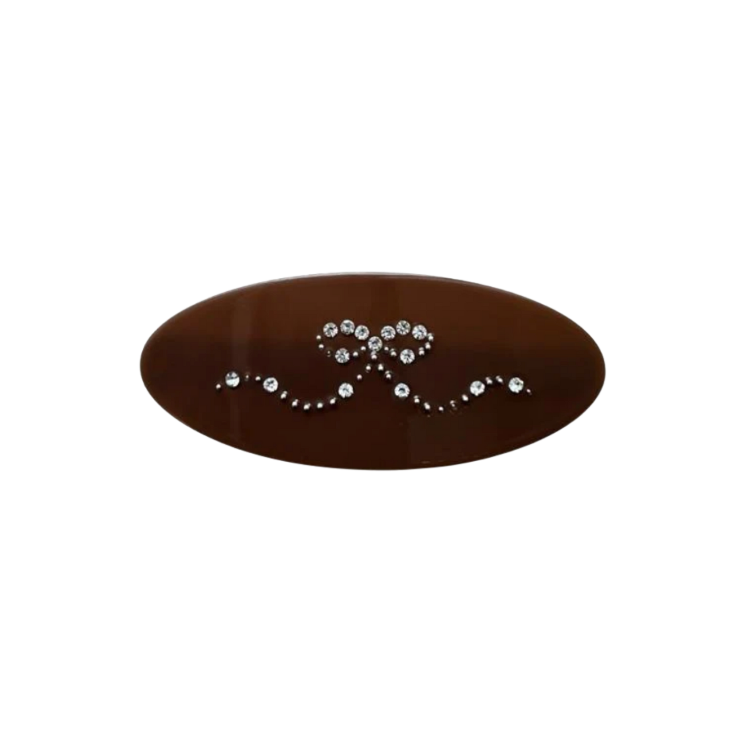 Mimi Bow Barrette Brown
