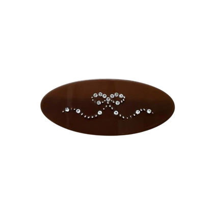 Mimi Bow Barrette Brown