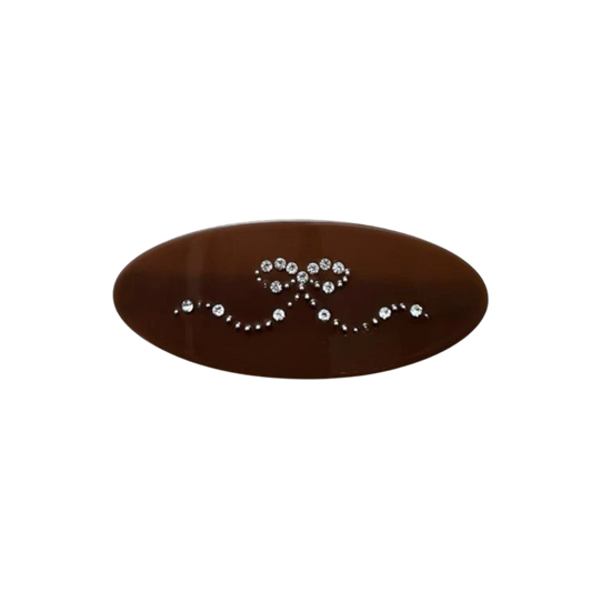 Mimi Bow Barrette Brown