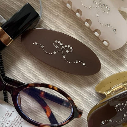 Mimi Bow Barrette Brown