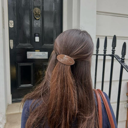 Mimi Bow Barrette Brown