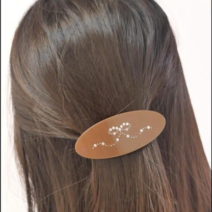 Mimi Bow Barrette Brown